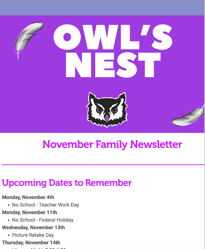  November Newsletter 